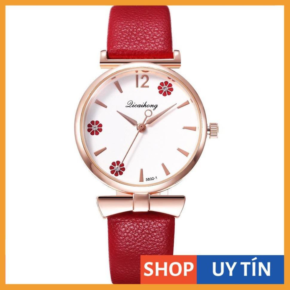 [Hàng Cao Cấp] - Đồng hồ nữ Qicaihong mặt hoa độc đáo nổi bật | BigBuy360 - bigbuy360.vn