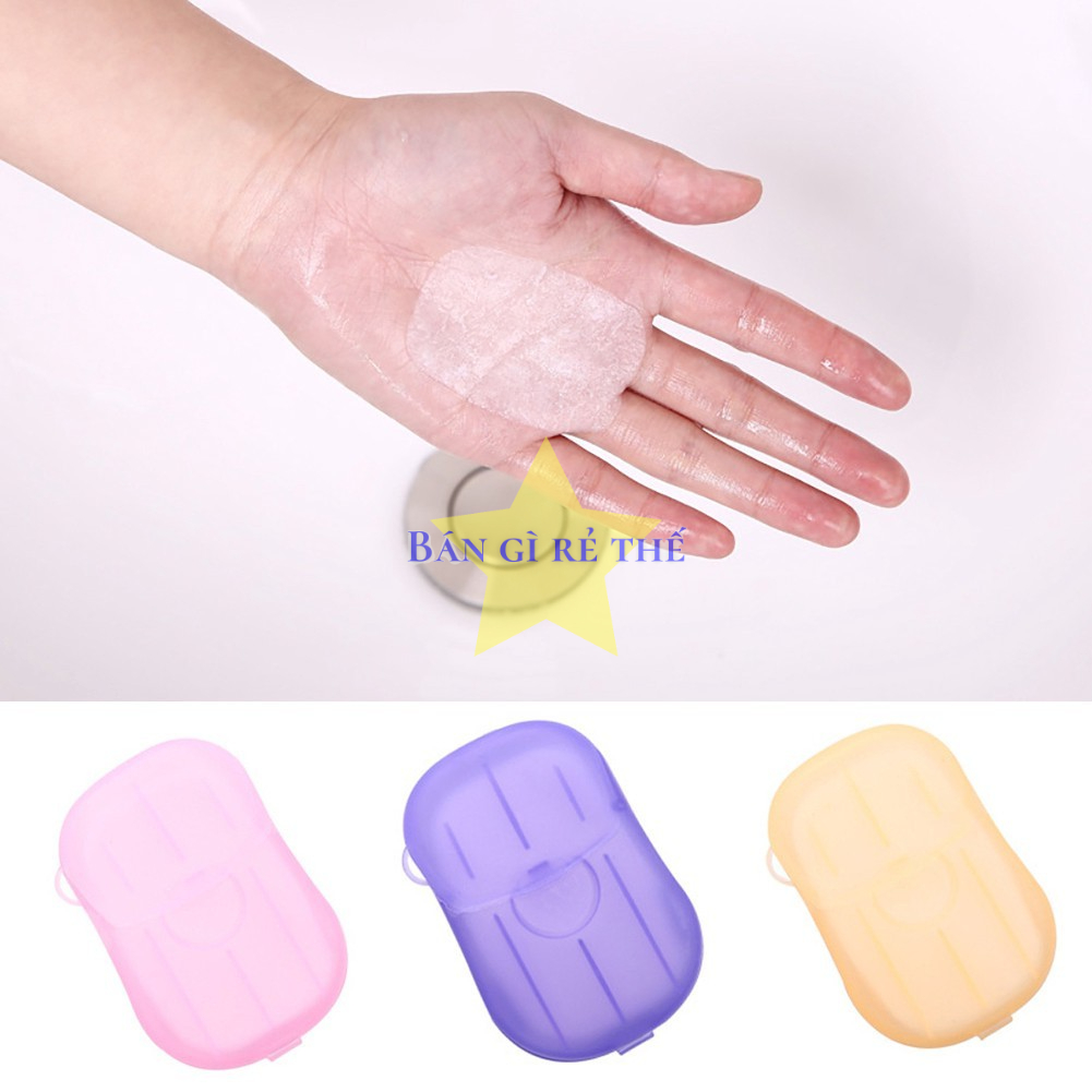 Xà Phòng Giấy Du Lịch 1 Lần/ Xà Bông Rửa Tay Dạng Miếng Tiện Lợi