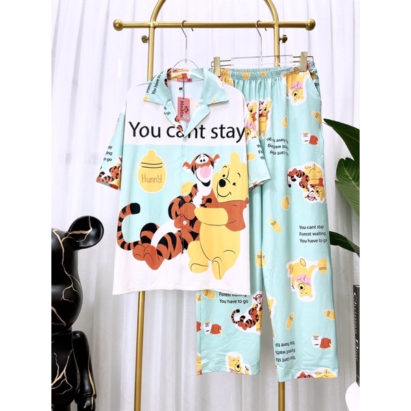 Đồ ngủ đồ bộ pijama mặc nhà sau sinh THUN LẠNH 2710