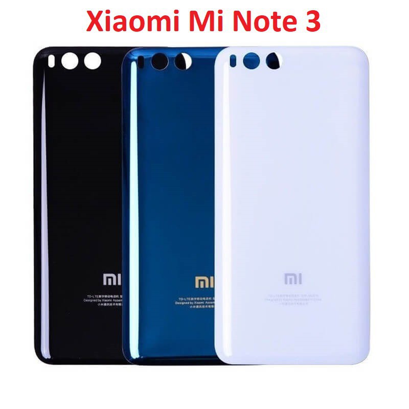 [FREESHIP] Nắp lưng Xiaomi Mi Note 3  -  Chất liệu kính , có quà tặng kèm