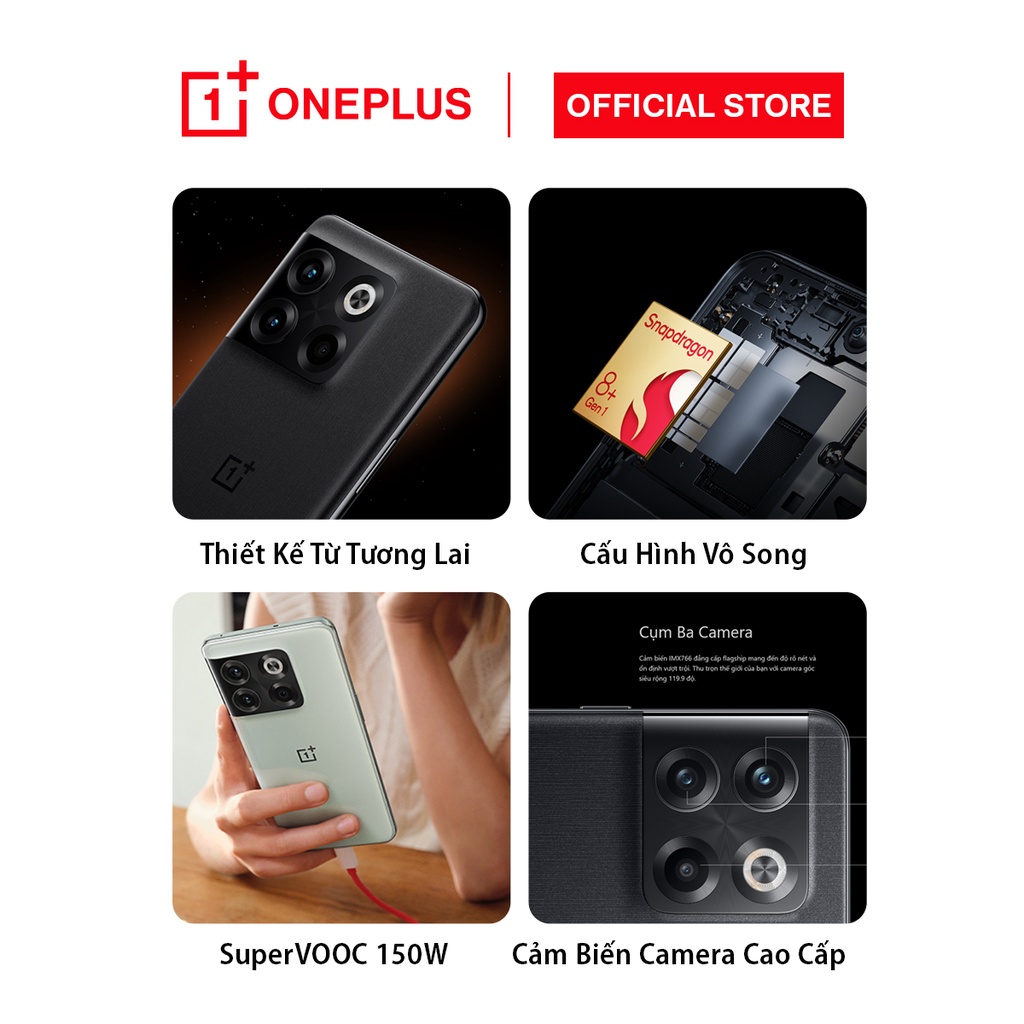Điện thoại OnePlus 10T 5G 8GB/128GB - Hàng chính hãng - Trả hàng ngày 25/8