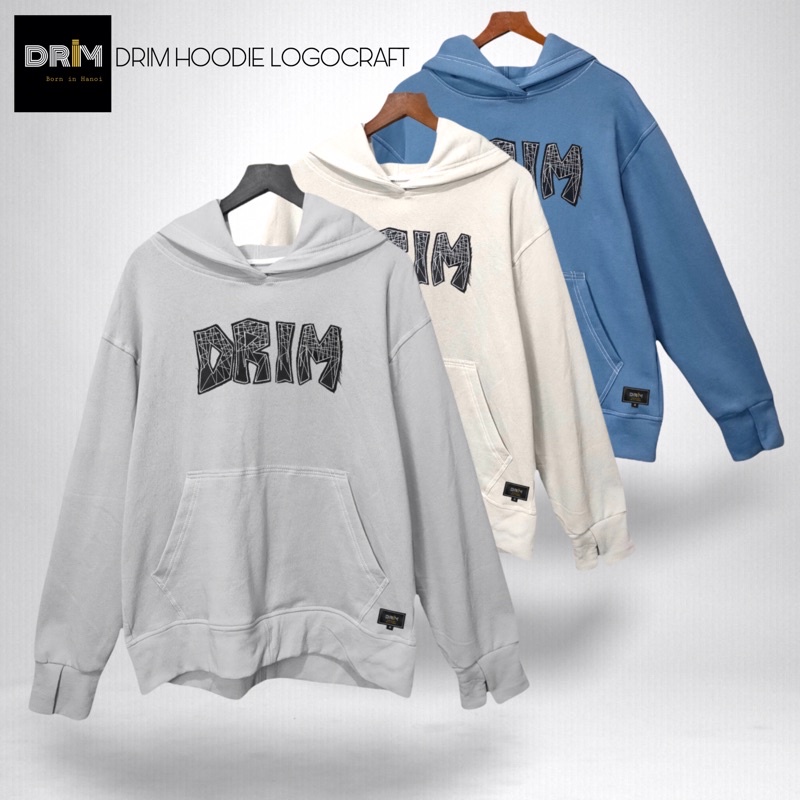Áo hoodie local brand chính hãng unisex form rộng Drim Hoodie logocraft