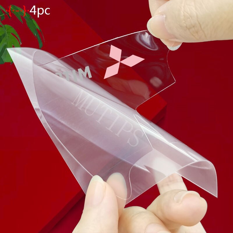Bộ 8 Miếng Dán Trong Suốt Chống Trầy Cho Tay Nắm Cửa Xe Hơi Mitsubishi Lancer Pajero Outlander Attrage Xpander Mirage Kuda