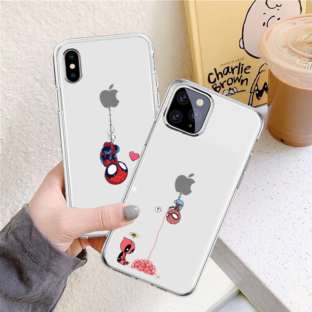 Ốp Lưng Iphone In Hình Người Nhện Viền Trong Mềm, Dẻo Ip6/6s/6plus/6s/7/8/7plus/8plus/x/xs/xsmax/11/11pro/11promax