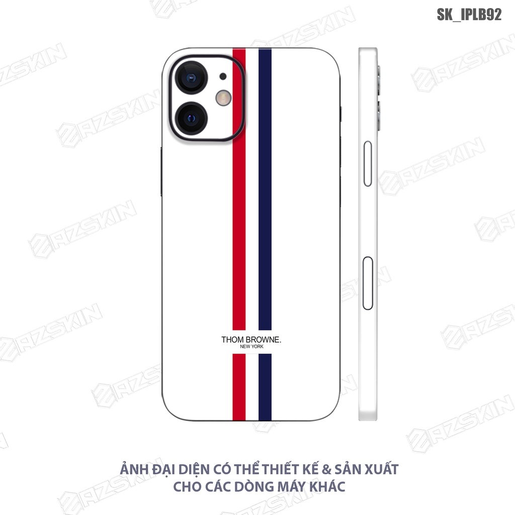 Miếng Dán Skin IPhone 14 Pro Max Thom Brown Trắng |SK_IPLB92| Chất Liệu Film 3M Cắt CNC, Bền Màu, Không Đế Lại Keo Bám