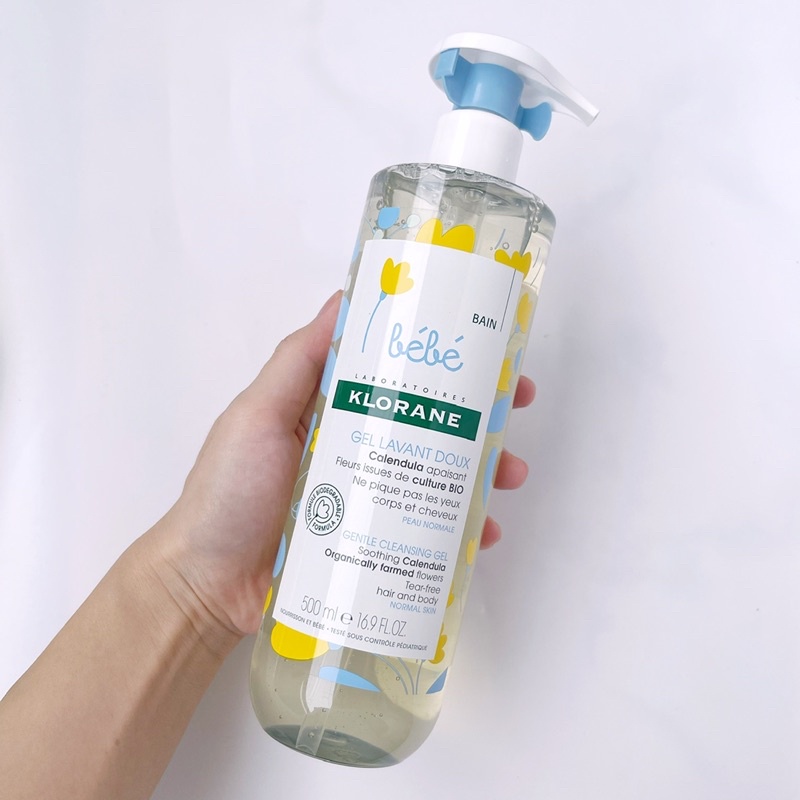 Sữa tắm gội 2in1 cho bé Klorane bébé Pháp 500ml