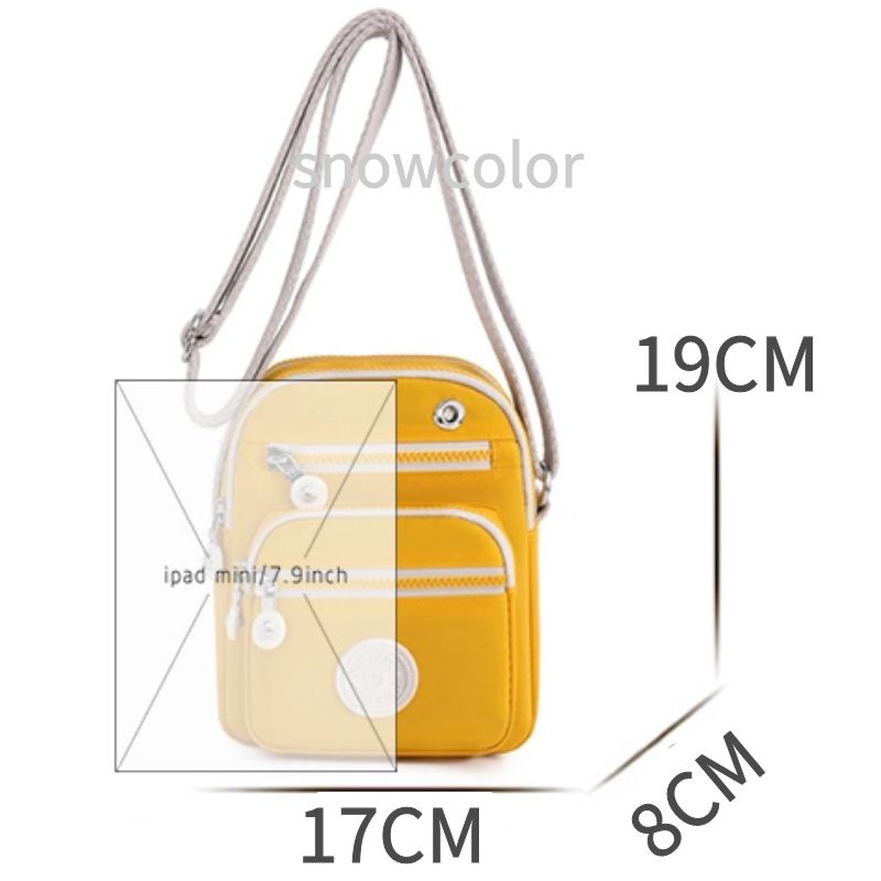 Túi Đeo Chéo Vai Bằng Vải Canvas Chống Nước Phong Cách Hàn Quốc Beg Silang Perempuan Beg Tangan Wanita Murah Cantik Cho Nữ