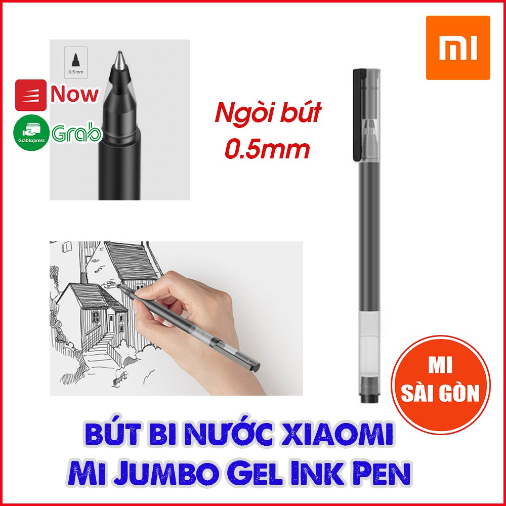 [Hỏa Tốc HCM] Bút Bi nước Xiaomi Mi Jumbo Gel Ink Pen ( Mực Đen / Mực Đỏ ) ( 1 cây )