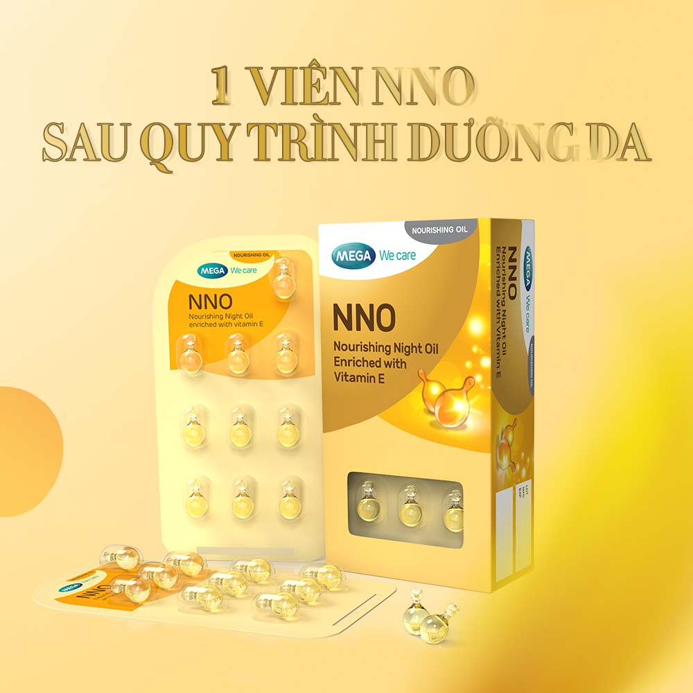 Dầu Duỡng Da Ban Đêm Nno Dạng Vỉ 30 Viên/ Hộp