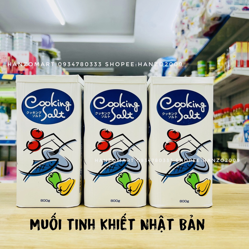 Muối tinh khiết Cooking Salt 800g - Nhật Bản