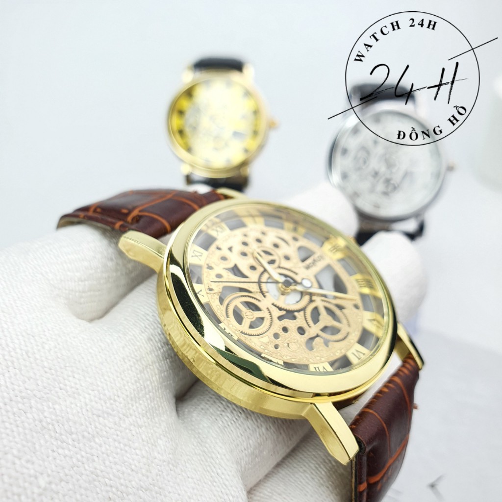 đồng hồ nam lộ cơ MC38 , dây da dập vân sang trọng thanh lịch cho các bạn trẻ | BigBuy360 - bigbuy360.vn