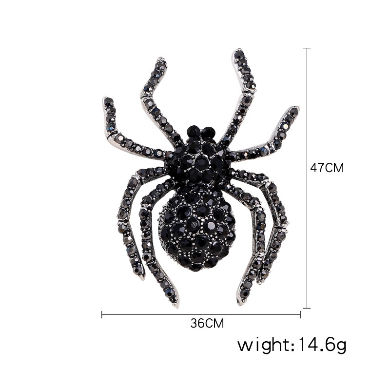 Ghim cài áo hình nhện đính đá độc đáo ấn tượng