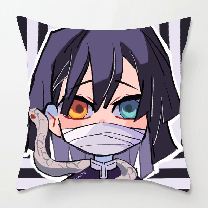 Gối IN HÌNH Kimetsu no Yaiba Thanh gươm diệt quỷ ver chân dung anime chibi tiện lợi gồm cả vỏ và ruột
