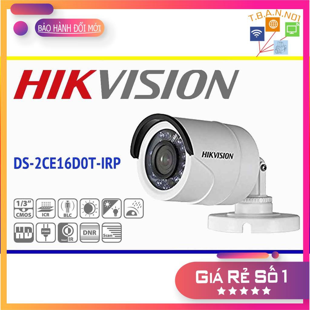 [16DOT-IRP]CAMERA HIKVISION THÂN 2.0MP VỎ NHỰA (HD-TVI 2M)