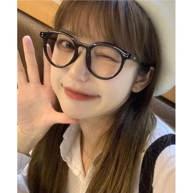 Kính 2 chấm gọng tròn phong cách hàn quốc D46