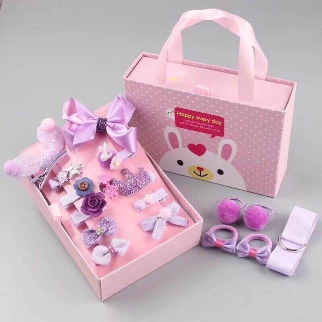 Set 18 kẹp tóc cho bé cực kỳ đáng yêu