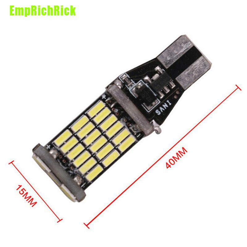 10 Bóng Đèn Led Lùi Xe 45 Smd 4014 T15 W16w 6000k