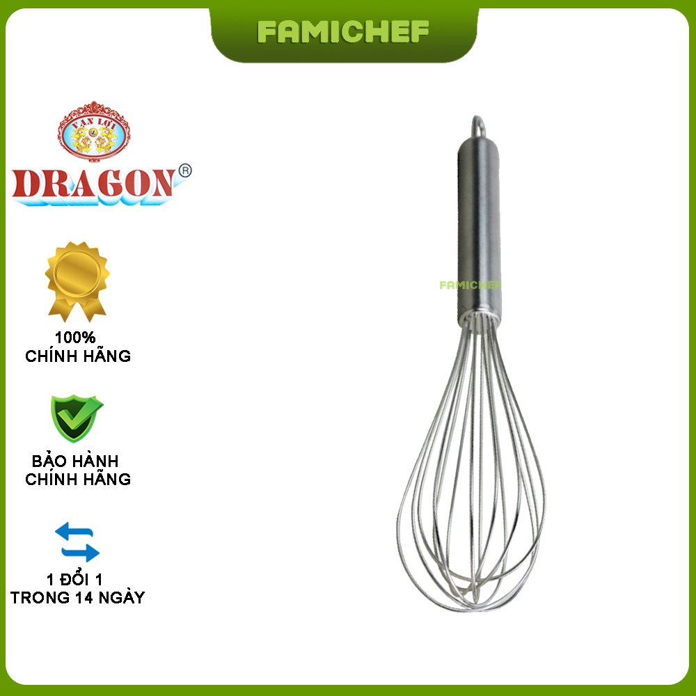 Dụng cụ đánh trứng đánh bột cầm tay Dragon D086