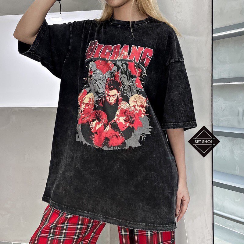 [ HÓT] Áo Thun Tay Lỡ Form Rộng Unisex In Hình Idol Bigbang Oversize Nam Nữ-ZADOLA FASHION