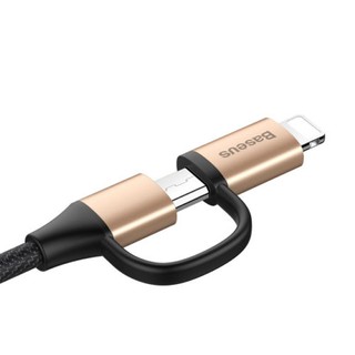 Cáp sậc nhanh đa năng 2 in 1 Micro - Lightning Baseus Data sync Fast Charging USB Cable