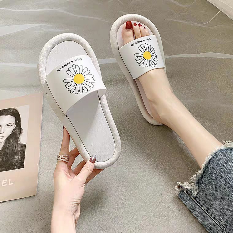 Dép nữBụng Bự Storedép hoa cúc 3 màu hot trending 2020 mã D1 onhacoshopee