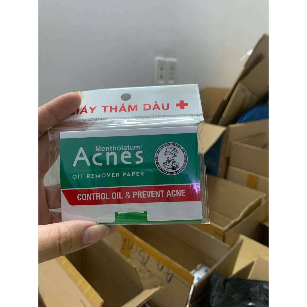 Giấy thấm dầu acnes 50 và 100 tờ