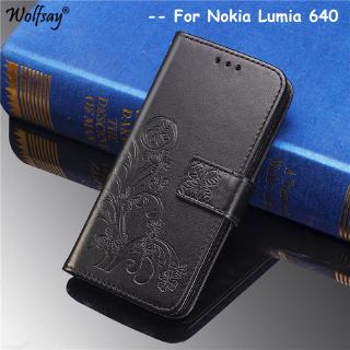 Lumia 640 - Bao da gập đứng chất liệu PU cho điện thoại Nokia Microsoft Lumia