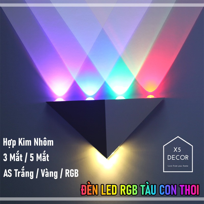 Đèn LED RGB Tàu Con Thoi - LED Siêu Sáng Trang Trí Decor Phong Cách Bắc Âu, Chụp Ảnh Chill Xu Hướng - BH 1 Năm