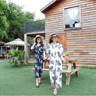 🌿🌿🌿 Jumpsuit lá cọ 🌿🌿🌿