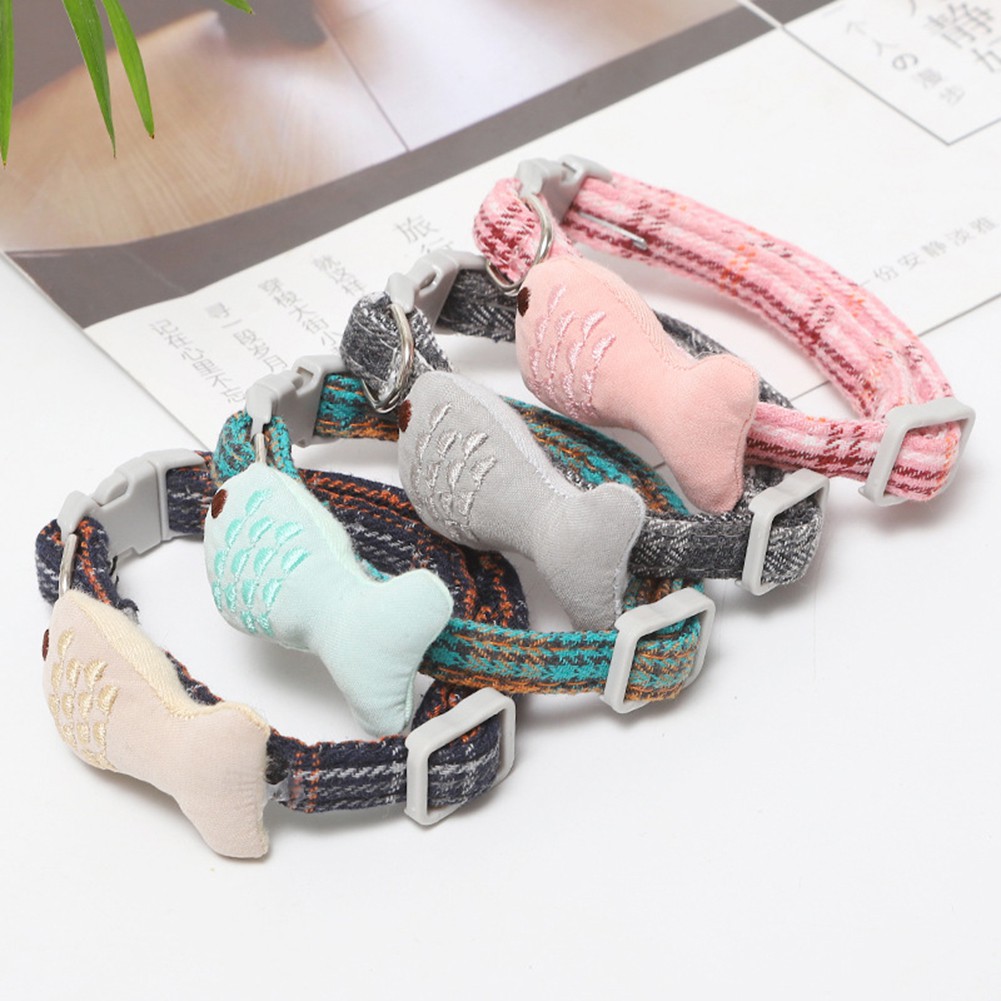 Vòng Cổ Choker Hình Cá Dễ Thương Độc Đáo Cho Mèo