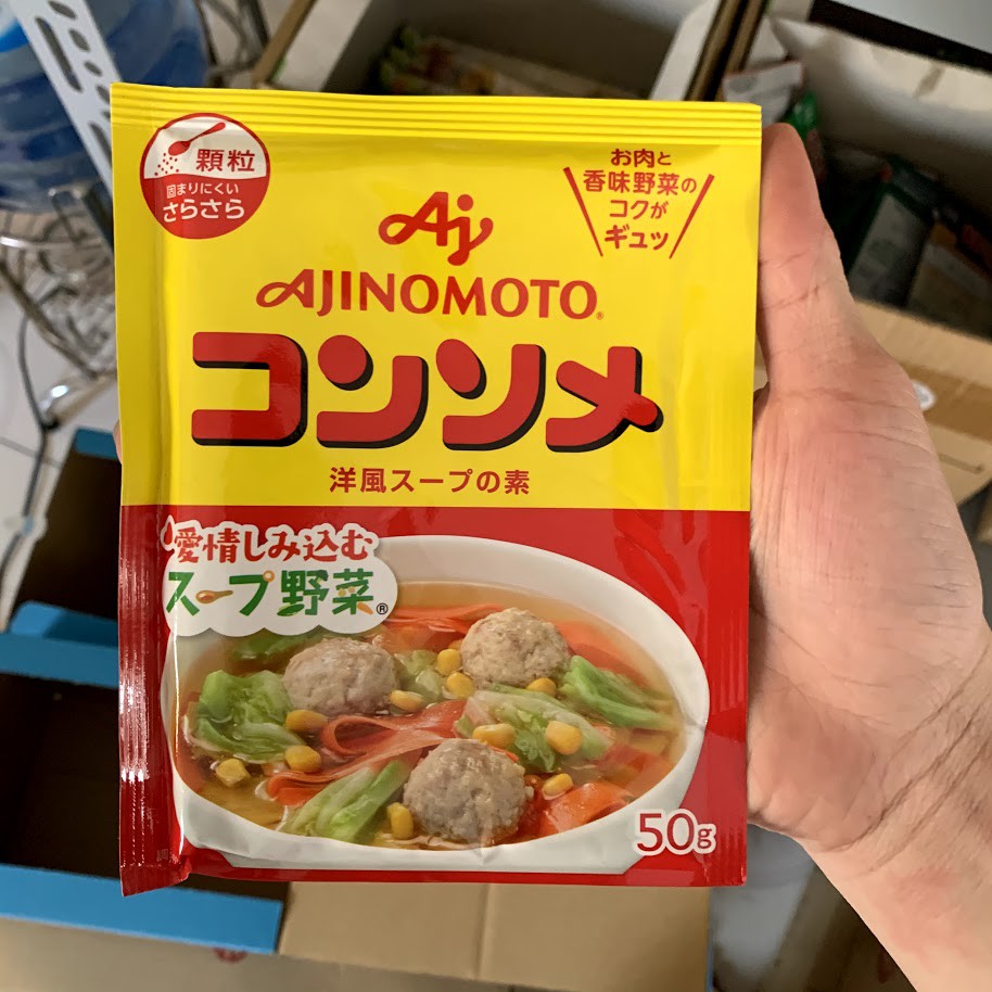 Hạt nêm Nhật các loại cho bé ăn dặm Ajinomoto, Topvalu....
