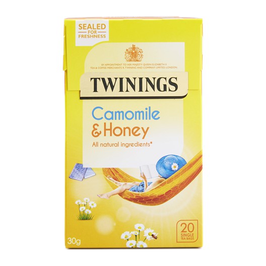 Trà túi lọc nguyên liệu tự nhiên TWININGS ALL NATURAL INGREDIENT hộp 20 gói túi lọc