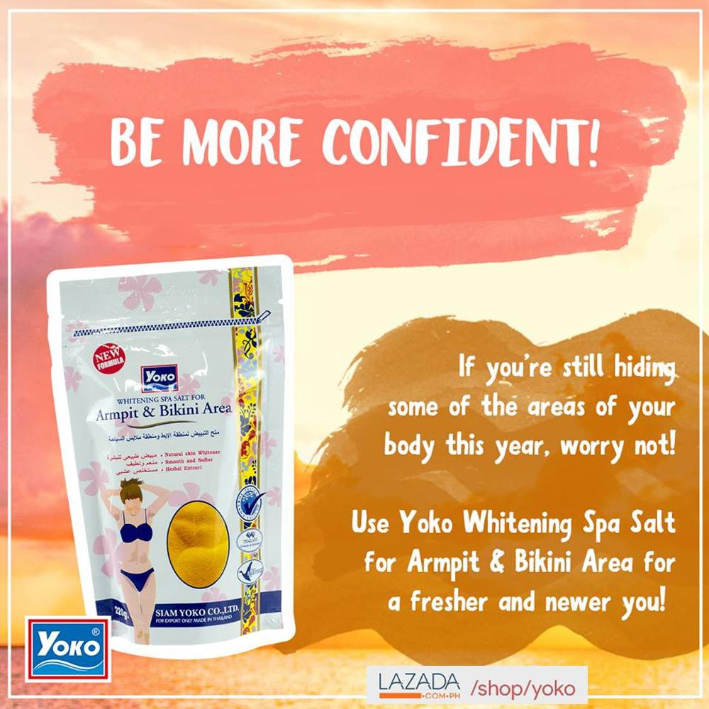Muối tắm Yoko spa milk salt tẩy tế bào chết ngừa thâm dưỡng trắng vùng nách, bikini Thái Lan 220G- ÂU CHÂU SHOP