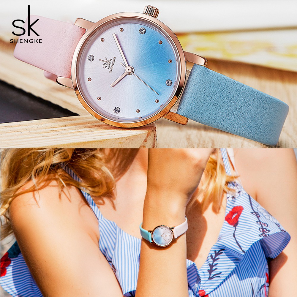 Đồng hồ nữ dây da Shengke K8029 | BigBuy360 - bigbuy360.vn