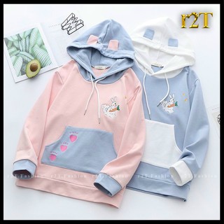 Áo Khoác Hoodie Nữ Vải Nỉ Bền Đẹp Áo Hoodie Dày Form Rộng Tay Dài - R2T Việt Nam