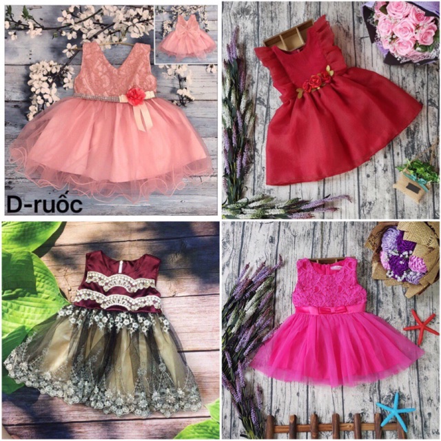 Sale đầm công chúa bé gái