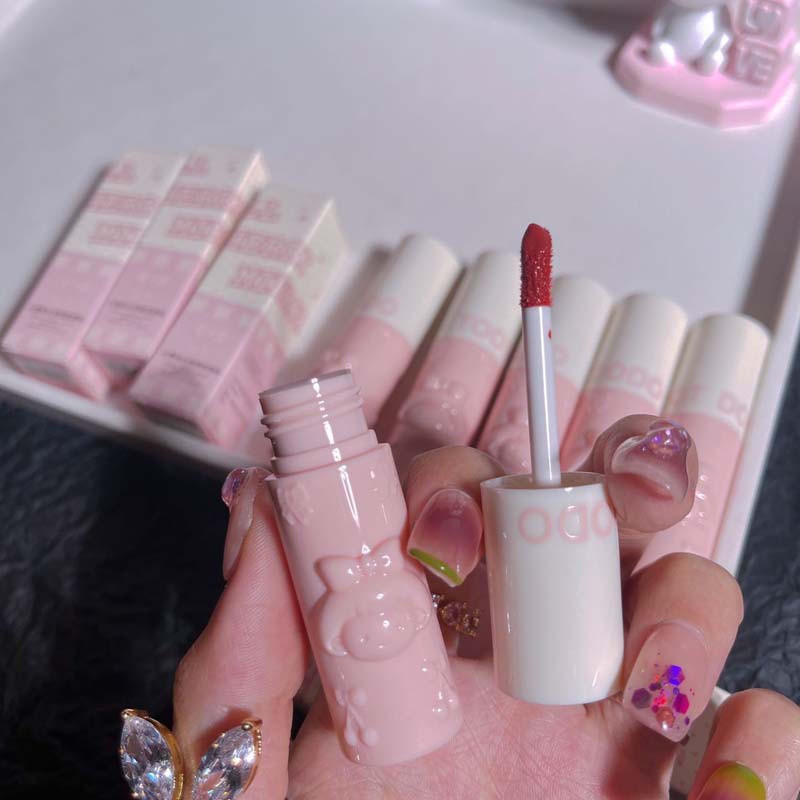Son bóng TOOTDODO dạng lỏng lâu trôi màu sắc tươi sáng chất lượng cao Màu Nude Nhạt Mềm Mượt Dưỡng Môi Chống Thấm Nước Hàng Nội Địa Trung