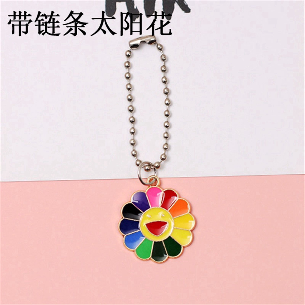 Fashion Small Daisy Sun Flower Hanging Chain Accessories Buckle Pendant