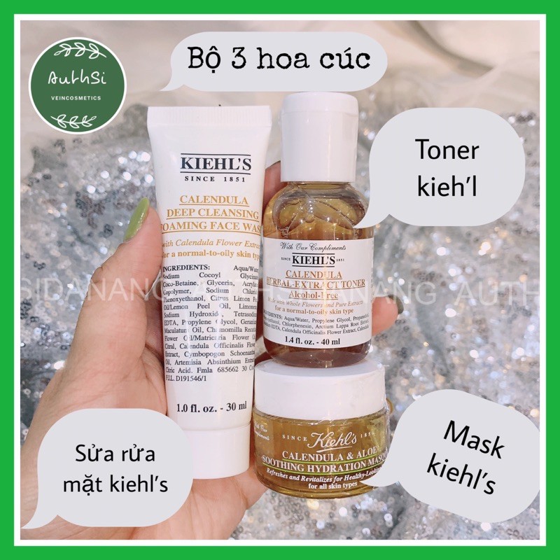 🍀(CHÍNH HÃNG) Toner Hoa Cúc KIEHL’S Calendula Herbal - Extract Toner 40ML 🍀