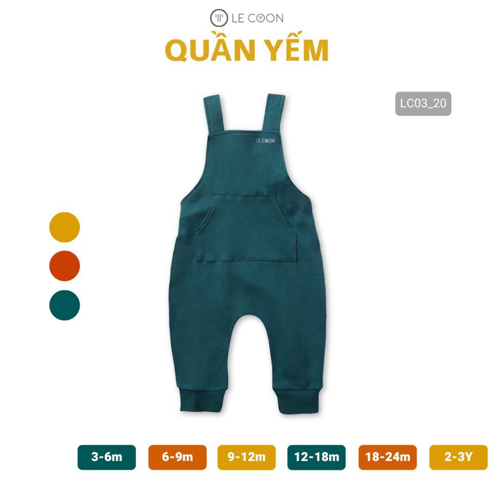 LE COON | Quần Yếm | COMFY | 3 tháng-3 tuổi