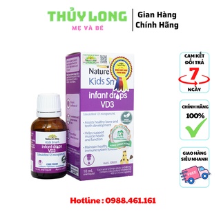 [CAM KẾT CHÍNH HÃNG] Siro Uống Nature's Way Kids Smart Infant Drops VD3 Bổ Sung Vitamin D Cho Bé 10ml