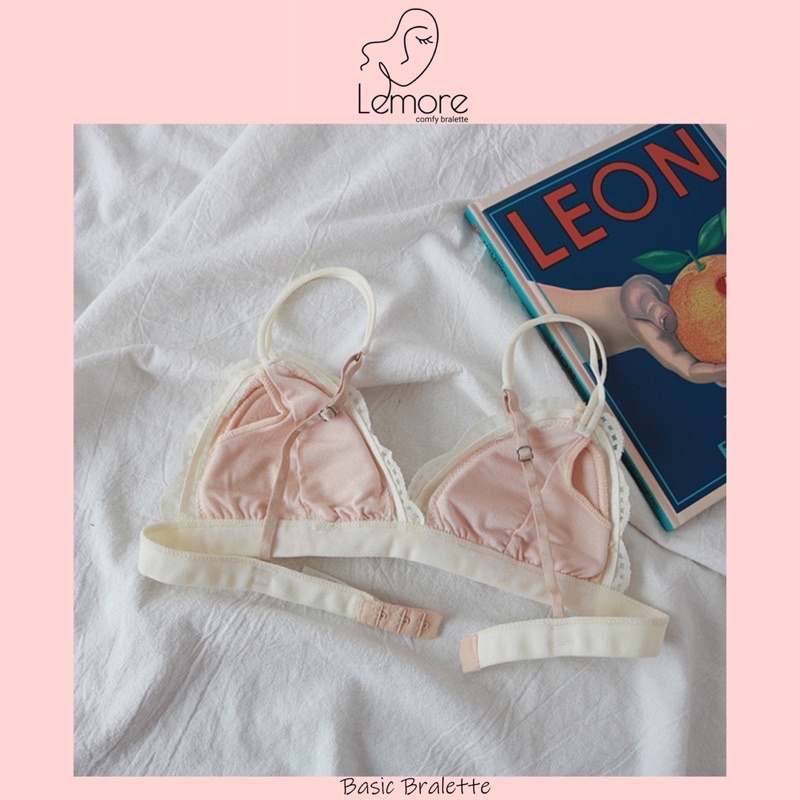 BASIC BRALETTE Bralette ren mềm có mút ngực