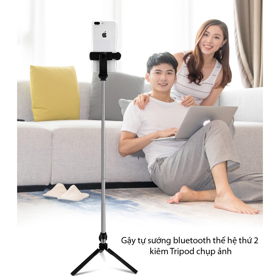 Gậy selfie chụp ảnh đa năng thế hệ 2 XT-10 - Vừa tự sướng vừa làm tripod - Hàng nhập khẩu | BigBuy360 - bigbuy360.vn