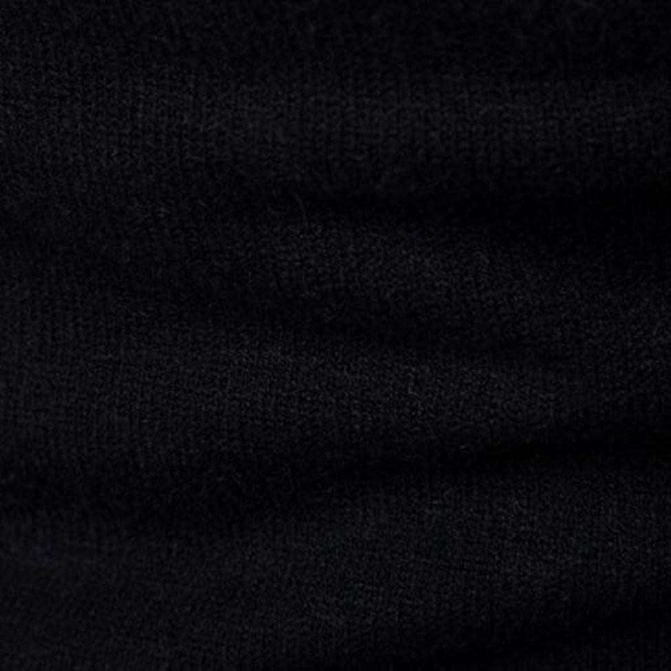 Áo Sweater Dệt Kim Cổ Cao Màu Sắc Đơn Giản Cho Nam Giới