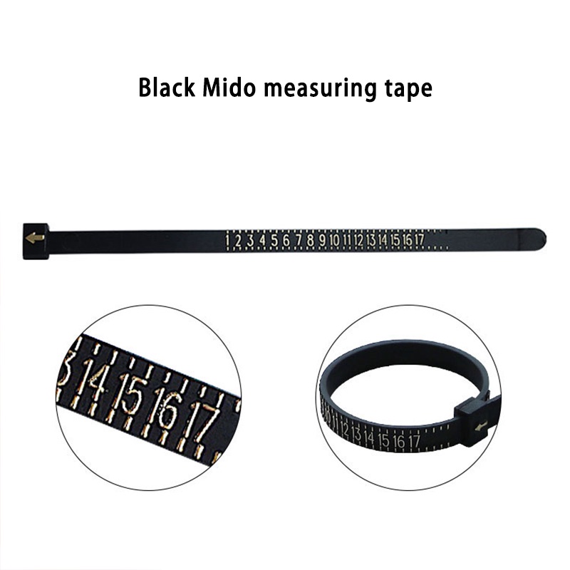 【kifli】Dụng cụ đo kích thước nhẫn ngón tay 1-17 ​US