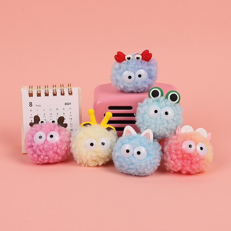 Sticker dép crocs2021 Hạt CharmButton Mới - Quả Bóng Lông Xù # 2