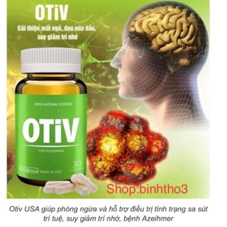 Otiv  - hàng chính hãng USA (cải thiện mất ngủ, đau đầu, giảm trí nhớ...)