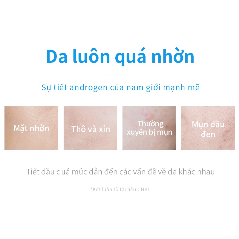 Sữa rửa mặt WIS kiềm dầu hỗ trợ giảm mụn chăm sóc da thường ngày cho nam 180ml