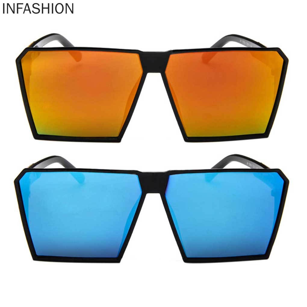 Kính Mát Gọng Vuông Bản To Phong Cách Cổ Điển