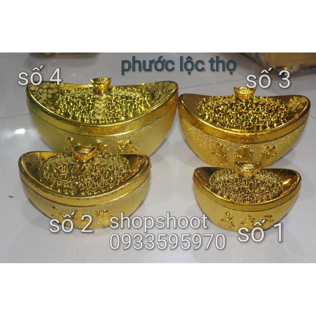 ĐẾ HÌNH THỎI VÀNG PHƯỚC LỘC THỌ DÙNG LÀM CÂY KIM TIỀN
